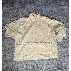 Nanushka Aphea Laser Cut Heavy Poplin Shirt